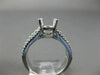 0.55CT DIAMOND 18K WHITE GOLD MULTI ROW SEMI ETERNITY SEMI MOUNT ENGSGEMENT RING