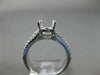 0.55CT DIAMOND 18K WHITE GOLD MULTI ROW SEMI ETERNITY SEMI MOUNT ENGSGEMENT RING