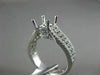 0.55CT DIAMOND 18K WHITE GOLD MULTI ROW SEMI ETERNITY SEMI MOUNT ENGSGEMENT RING