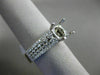 0.55CT DIAMOND 18K WHITE GOLD MULTI ROW SEMI ETERNITY SEMI MOUNT ENGSGEMENT RING