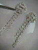 ANTIQUE 2.20CT ROUND DIAMOND 14KT W GOLD DROP HANGING EARRINGS ONE OF A KIND!!!!