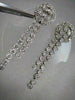 ANTIQUE 2.20CT ROUND DIAMOND 14KT W GOLD DROP HANGING EARRINGS ONE OF A KIND!!!!