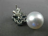 LARGE 5CT DIAMOND & AAA SAPPHIRE SOUTH SEA PEARL 18KT WHITE GOLD FLOWER EARRINGS