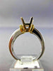 1CT DIAMOND PLATINUM & 18KT YELLOW GOLD 3D INVISIBLE SEMI MOUNT ENGAGEMENT RING