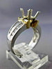 1CT DIAMOND PLATINUM & 18KT YELLOW GOLD 3D INVISIBLE SEMI MOUNT ENGAGEMENT RING