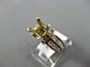 1CT DIAMOND PLATINUM & 18KT YELLOW GOLD 3D INVISIBLE SEMI MOUNT ENGAGEMENT RING