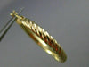 ESTATE 14KT YELLOW GOLD 3D DOUBLE SIDED ROPE CLASSIC HOOP EARRINGS #25144