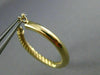 ESTATE 14KT YELLOW GOLD 3D DOUBLE SIDED ROPE CLASSIC HOOP EARRINGS #25144