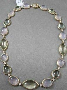ANTIQUE 114.66CTW DIAMOND & AAA MULTI GEM 18KT YELLOW GOLD MULTI SHAPE NECKLACE