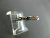 ANTIQUE .17CT DIAMOND 14K W GOLD 3 STONE BAGUETTE & ROUND ANNIVERSARY RING #7390