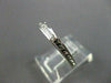 ANTIQUE .17CT DIAMOND 14K W GOLD 3 STONE BAGUETTE & ROUND ANNIVERSARY RING #7390