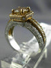 2.1CT WHITE & CHOCOLATE FANCY DIAMOND 14K WHITE & ROSE GOLD HALO ENGAGEMENT RING