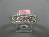 1.24CT WHITE & PINK DIAMOND 18K WHITE & ROSE GOLD HALO WEDDING ANNIVERSARY RING