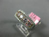 1.24CT WHITE & PINK DIAMOND 18K WHITE & ROSE GOLD HALO WEDDING ANNIVERSARY RING