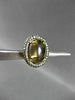 ANTIQUE LARGE 11.5CT AAA SMOKEY TOPAZ & DIAMOND 18K YELLOW GOLD CLIP ON EARRINGS