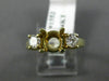 0.44CT DIAMOND 14KT YELLOW GOLD 3 STONE ROUND SEMI MOUNT ENGAGEMENT RING #1552