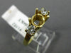 0.44CT DIAMOND 14KT YELLOW GOLD 3 STONE ROUND SEMI MOUNT ENGAGEMENT RING #1552
