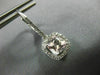 1.84CT AAA WHITE SAPPHIRE & MORGANITE 14KT WHITE GOLD LEVERBACK HANGING EARRINGS