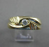 ANTIQUE ROUND DIAMOND 14K YELLOW GOLD RIPPLE SWIRL FILIGREE MENS RING 7MM #11663