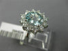 2.50CT DIAMOND & AQUAMARINE 14KT WHITE GOLD OVAL PRINCESS DIANA ENGAGEMENT RING