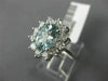 2.50CT DIAMOND & AQUAMARINE 14KT WHITE GOLD OVAL PRINCESS DIANA ENGAGEMENT RING