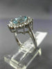 2.50CT DIAMOND & AQUAMARINE 14KT WHITE GOLD OVAL PRINCESS DIANA ENGAGEMENT RING