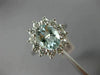 2.50CT DIAMOND & AQUAMARINE 14KT WHITE GOLD OVAL PRINCESS DIANA ENGAGEMENT RING