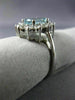 2.50CT DIAMOND & AQUAMARINE 14KT WHITE GOLD OVAL PRINCESS DIANA ENGAGEMENT RING