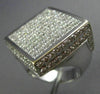 EXTRA LARGE 6.50CT ROUND & PRINCESS DIAMOND 18K WHITE GOLD SQUARE INVISIBLE RING
