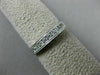 ESTATE .25CT DIAMOND 14K WHITE GOLD 3D CLASSIC 9 STONE MILGRAIN ANNIVERSARY RING