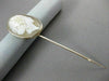 ANTIQUE 14KT YELLOW GOLD HANDCRAFTED LIGHT PINK CAMEO LAPEL PIN AMAZING!! #22663