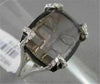 ANTIQUE 10.50CTW FANCY SHAPE SMOKEY TOPAZ DIAMOND 18KT WHITE GOLD RING