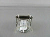 ANTIQUE 10.50CTW FANCY SHAPE SMOKEY TOPAZ DIAMOND 18KT WHITE GOLD RING