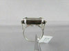 ANTIQUE 10.50CTW FANCY SHAPE SMOKEY TOPAZ DIAMOND 18KT WHITE GOLD RING