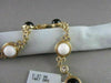 ANTIQUE 41.36CT FILIGREE CIRCLE ONYX & WHITE SAPPHIRE 14KT YELLOW GOLD NECKLACE