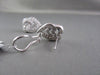 ANTIQUE 18KT DOUBLE HEART HANGING .83CT DIAMONDS GOLD EARRINGS AMAZING!!!!!!!!!!