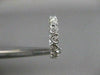 ANTIQUE DIAMOND FILIGREE ETERNITY HEART 14K W GOLD ANNIVERSARY RING FG VVS 18152