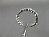 ANTIQUE DIAMOND FILIGREE ETERNITY HEART 14K W GOLD ANNIVERSARY RING FG VVS 18152