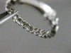 ANTIQUE DIAMOND FILIGREE ETERNITY HEART 14K W GOLD ANNIVERSARY RING FG VVS 18152