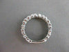 ANTIQUE DIAMOND FILIGREE ETERNITY HEART 14K W GOLD ANNIVERSARY RING FG VVS 18152