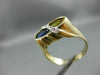 ANTIQUE 1.79CT DIAMOND CITRINE SAPPHIRE 14KT YELLOW GOLD DOUBLE PEAR RING #21449