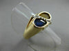 ANTIQUE 1.79CT DIAMOND CITRINE SAPPHIRE 14KT YELLOW GOLD DOUBLE PEAR RING #21449