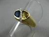 ANTIQUE 1.79CT DIAMOND CITRINE SAPPHIRE 14KT YELLOW GOLD DOUBLE PEAR RING #21449