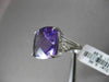 ANTIQUE 9.66CT DIAMOND & AAA AMETHYST 14K WHITE GOLD 3D FILIGREE ENGAGEMENT RING