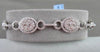 ANTIQUE 4.24CT WIDE FILIGREE 18KT DIAMOND ROUND BRACELET