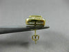 ESTATE WIDE .95CT DIAMOND 14K WHITE & YELLOW GOLD ETOILE CLASSIC SQUARE EARRINGS