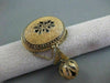 ANTIQUE LARGE 14KT YELLOW GOLD & BLACK ENAMEL FROM 1800'S PIN ONE OF A KIND 1893