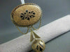 ANTIQUE LARGE 14KT YELLOW GOLD & BLACK ENAMEL FROM 1800'S PIN ONE OF A KIND 1893