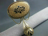 ANTIQUE LARGE 14KT YELLOW GOLD & BLACK ENAMEL FROM 1800'S PIN ONE OF A KIND 1893