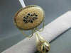 ANTIQUE LARGE 14KT YELLOW GOLD & BLACK ENAMEL FROM 1800'S PIN ONE OF A KIND 1893